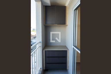 Varanda da Sala/Cozinha de apartamento para alugar com 2 quartos, 54m² em Mansões Santo Antônio, Campinas