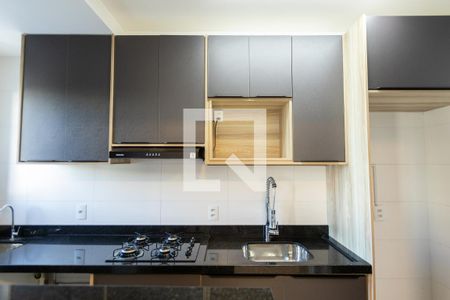 Cozinha de apartamento para alugar com 2 quartos, 54m² em Mansões Santo Antônio, Campinas