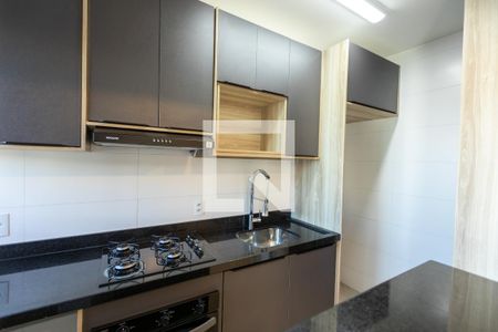 Cozinha de apartamento para alugar com 2 quartos, 54m² em Mansões Santo Antônio, Campinas