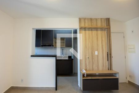 Sala/Cozinha de apartamento para alugar com 2 quartos, 54m² em Mansões Santo Antônio, Campinas
