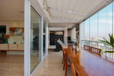 Varanda da Sala de apartamento à venda com 4 quartos, 282m² em Jardim Monte Kemel, São Paulo