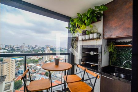 Varanda da Sala de apartamento à venda com 2 quartos, 59m² em Parque das Nações, Santo André