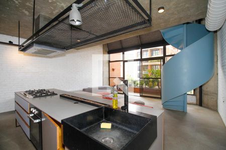 Sala e Cozinha de apartamento para alugar com 2 quartos, 100m² em Pinheiros, São Paulo