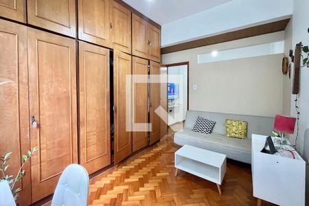 Sala  de apartamento para alugar com 1 quarto, 36m² em Copacabana, Rio de Janeiro