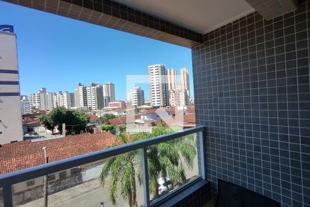 Vista da rua  de apartamento para alugar com 2 quartos, 54m² em Nova Mirim, Praia Grande