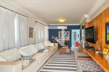 Sala de apartamento para alugar com 5 quartos, 300m² em Jardim Tejereba, Guarujá