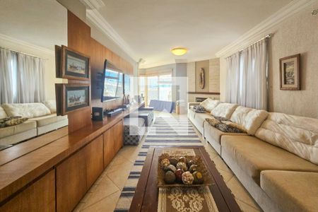 Sala de apartamento para alugar com 5 quartos, 300m² em Jardim Tejereba, Guarujá