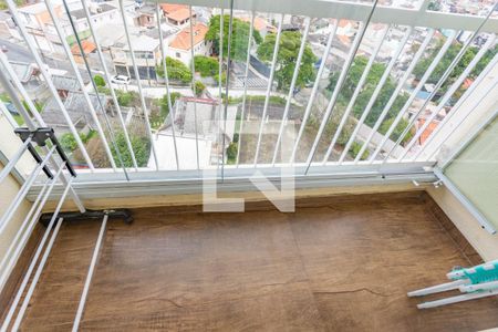 Varanda da sala  de apartamento à venda com 2 quartos, 50m² em Centro, Diadema
