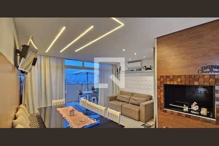 Sala de apartamento à venda com 2 quartos, 110m² em Vila Valparaíso, Santo André