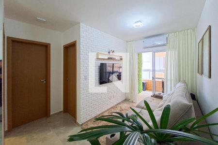 Sala de apartamento para alugar com 2 quartos, 70m² em Boqueirão, Praia Grande