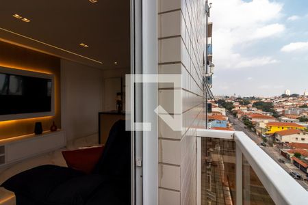 Varanda da Sala de apartamento para alugar com 1 quarto, 42m² em Carandiru, São Paulo