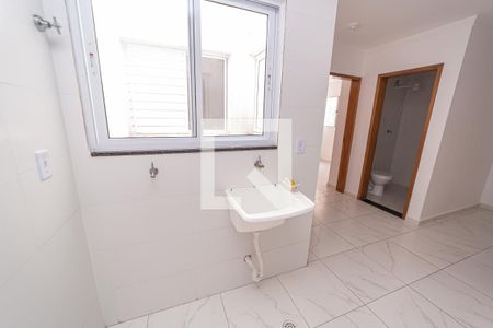 Cozinha e Área de Serviço de apartamento para alugar com 2 quartos, 40m² em Ponte Rasa, São Paulo