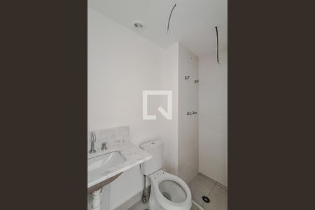 Banheiro de kitnet/studio para alugar com 1 quarto, 24m² em Chácara Klabin, São Paulo