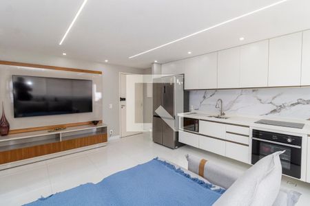 Sala/Cozinha de apartamento à venda com 2 quartos, 54m² em Vila Gustavo, São Paulo