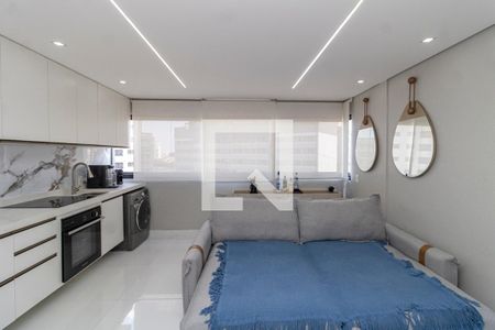 Sala/Cozinha de apartamento à venda com 2 quartos, 54m² em Vila Gustavo, São Paulo