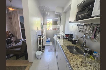 Cozinha e Área de Serviço de apartamento à venda com 2 quartos, 52m² em Pechincha, Rio de Janeiro