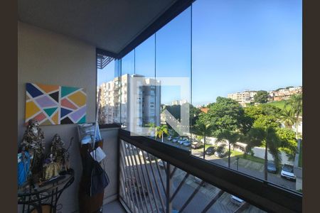 Varanda - Sala de apartamento à venda com 2 quartos, 52m² em Pechincha, Rio de Janeiro