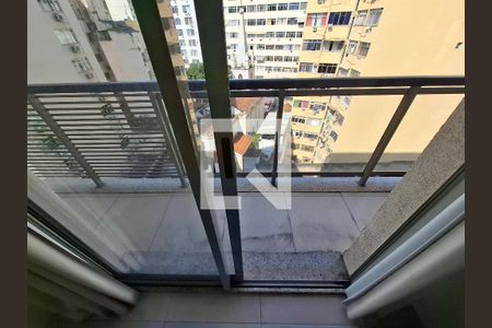 Varanda da sala  de apartamento à venda com 1 quarto, 44m² em Centro, Rio de Janeiro