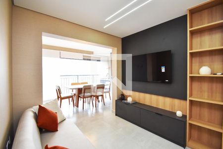 Sala de estar de apartamento para alugar com 2 quartos, 78m² em Pinheiros, São Paulo