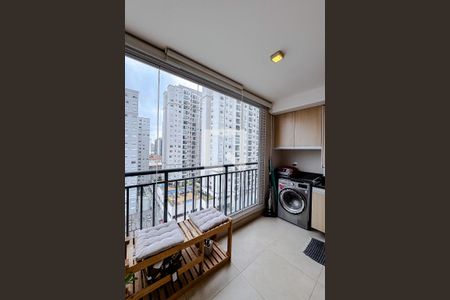 Varanda da Sala de apartamento para alugar com 1 quarto, 42m² em Brás, São Paulo