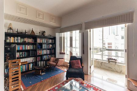 Sala de apartamento para alugar com 3 quartos, 130m² em Higienópolis, São Paulo