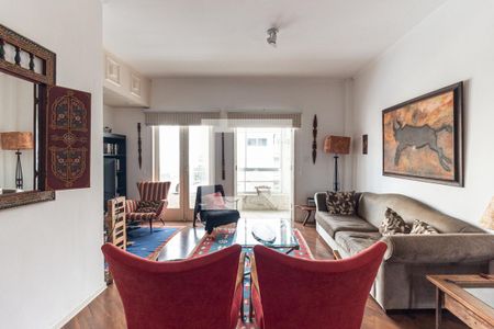 Sala de apartamento para alugar com 3 quartos, 130m² em Higienópolis, São Paulo