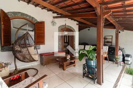 Varanda da Sala de casa à venda com 3 quartos, 225m² em Teixeira Dias, Belo Horizonte