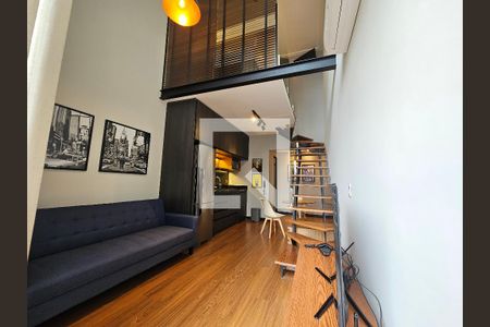 Sala de apartamento para alugar com 1 quarto, 47m² em Cidade Monções, São Paulo