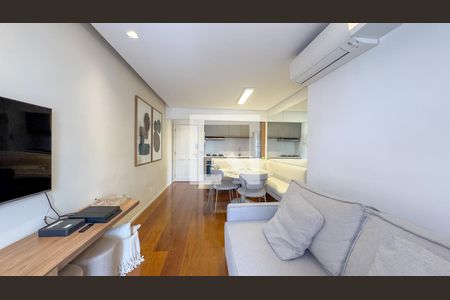 Sala de apartamento à venda com 2 quartos, 78m² em Brooklin Novo, São Paulo