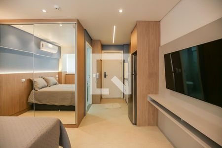 Studio - Quarto e Cozinha de apartamento para alugar com 1 quarto, 27m² em Butantã, São Paulo