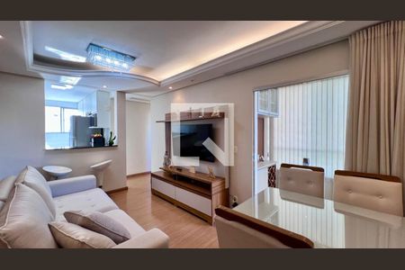 sala  de apartamento à venda com 3 quartos, 76m² em Buritis, Belo Horizonte