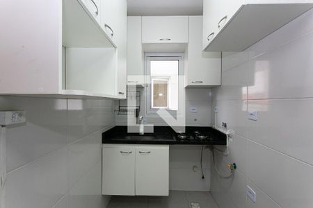 Cozinha de apartamento à venda com 1 quarto, 28m² em Vila Carrão, São Paulo