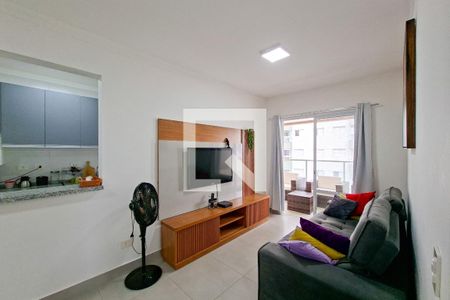 Sala de apartamento para alugar com 2 quartos, 77m² em Aviação, Praia Grande
