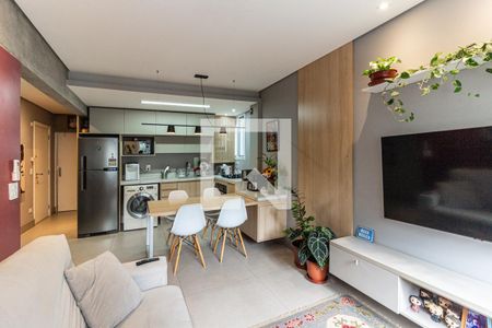 Sala de apartamento à venda com 1 quarto, 45m² em Higienópolis, São Paulo