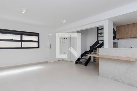 Sala/ Cozinha de apartamento para alugar com 2 quartos, 82m² em Brooklin Novo, São Paulo