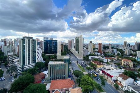 Vista da Sala de apartamento à venda com 4 quartos, 206m² em Savassi, Belo Horizonte
