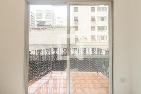 Varanda da Sala de apartamento à venda com 1 quarto, 50m² em Itaim Bibi, São Paulo