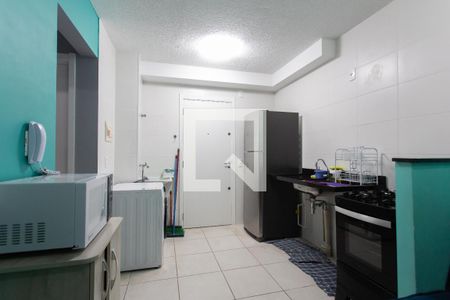 Sala / Cozinha  de apartamento para alugar com 2 quartos, 32m² em Fazenda Aricanduva, São Paulo