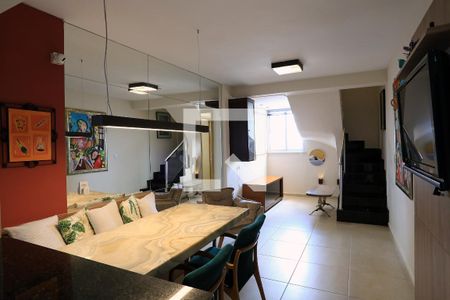 Sala de apartamento à venda com 3 quartos, 124m² em São Pedro, Belo Horizonte