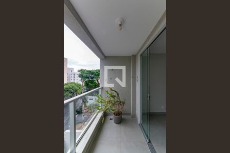 Varanda da Sala de apartamento para alugar com 3 quartos, 81m² em Nova Suíça, Belo Horizonte