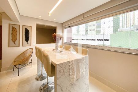 Varanda Gourmet de apartamento à venda com 4 quartos, 143m² em Buritis, Belo Horizonte