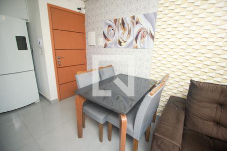 Sala de Jantar de apartamento à venda com 2 quartos, 45m² em Vila Pires, Santo André