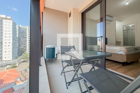 Varanda de kitnet/studio para alugar com 1 quarto, 25m² em Vila Mariana, São Paulo