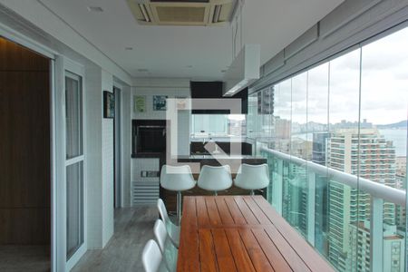 Varanda da Sala de apartamento para alugar com 3 quartos, 136m² em Pompéia, Santos
