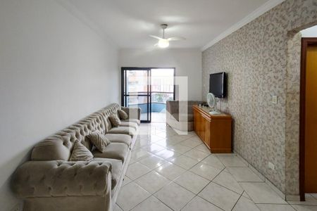 Sala de apartamento para alugar com 3 quartos, 113m² em Guilhermina, Praia Grande