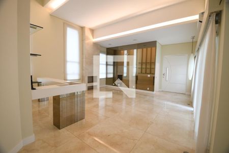 Sala de casa de condomínio para alugar com 4 quartos, 420m² em Loteamento Alphaville Campinas, Campinas