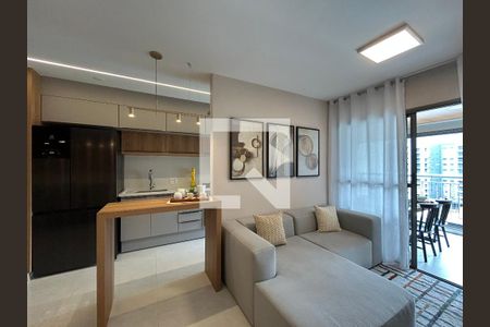 Sala  de apartamento para alugar com 2 quartos, 69m² em City América, São Paulo