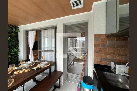 Varanda da Sala de apartamento para alugar com 2 quartos, 69m² em City América, São Paulo