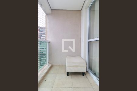 Sala - Varanda de apartamento para alugar com 1 quarto, 38m² em Santo Amaro, São Paulo