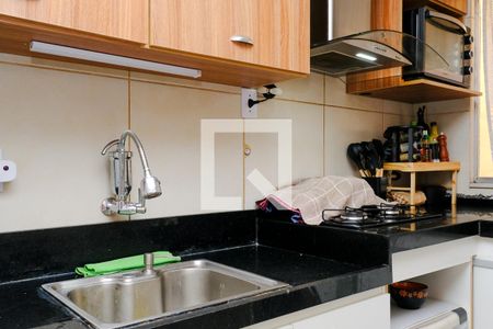 Cozinha de apartamento para alugar com 1 quarto, 47m² em Heliópolis, Belford Roxo